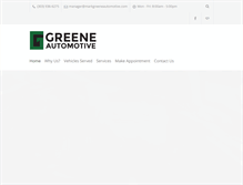 Tablet Screenshot of markgreeneautomotive.com